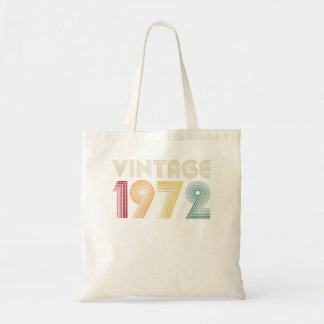 50e verjaardag Mannen Vintage 1972 Tote Bag