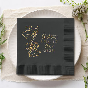 50e verjaardag Martini Cheers Fifty Folie Servetten