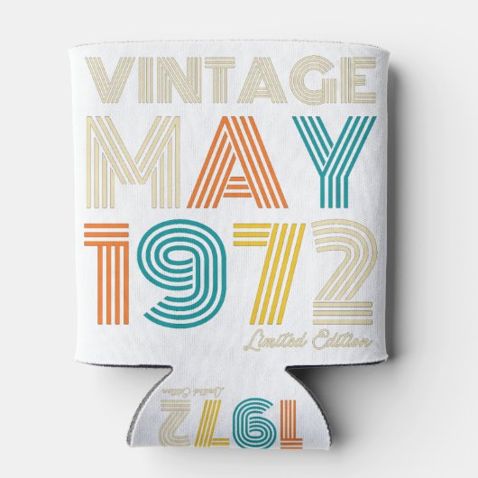 50e verjaardag mei 1972 Limited Edition Blikjeskoeler (Achterkant)