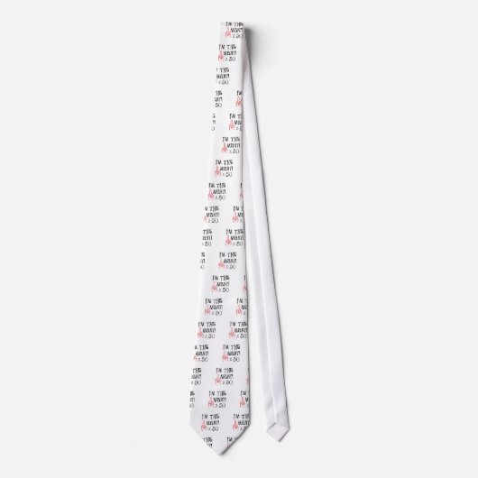 50e verjaardag Midden-Vingergroet Stropdas (Voorkant)