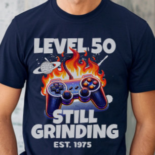 50e verjaardag Moderne Game Controller Verjaardag T-shirt