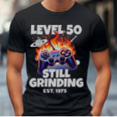 50e verjaardag Moderne Game Controller Verjaardag T-shirt