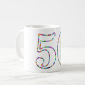 50e verjaardag mok (Voorkant links)