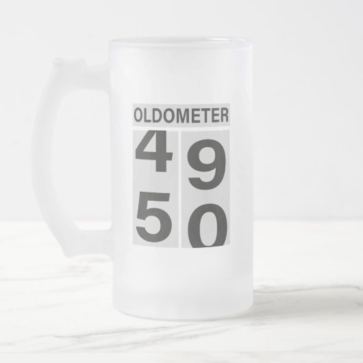 50e verjaardag Mok Oldometer Beer (Links)