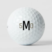 50e verjaardag Monogram II Titleist Pro V1 Golfballen (Voorkant)