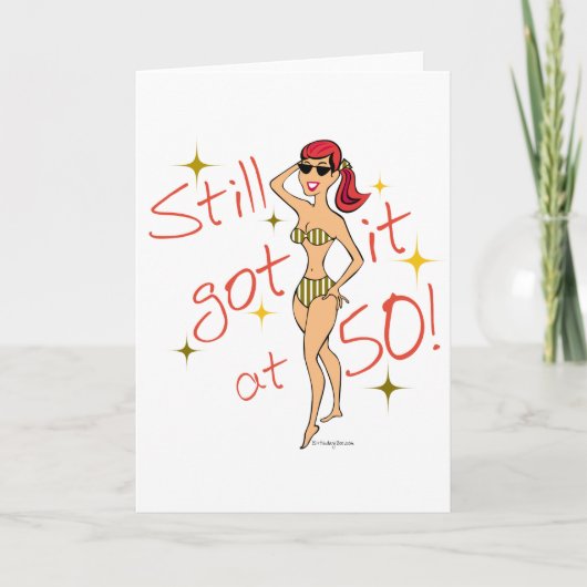 50e verjaardag nog steeds kaart (Voorkant)