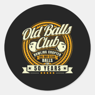 50e verjaardag Old Bylls Club 50 jaar Bylls Bowlin Ronde Sticker