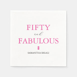 50e verjaardag partij benodigdheden servet