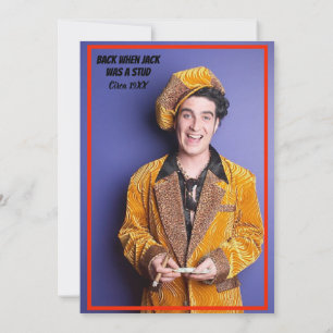 50e verjaardag Party Cake on Fire MIlestone Foto Kaart