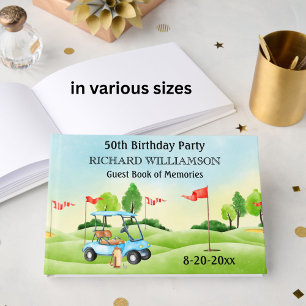 50E VERJAARDAG PARTY GOLF AANMELDBORD GASTENBOEK