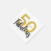50e verjaardag Party Paper Servet (Hoek)