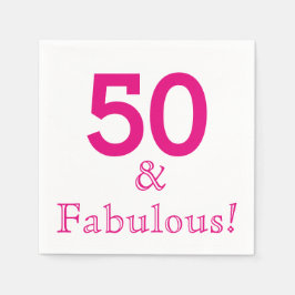 50e verjaardag Party Papieren servetten