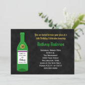 50e verjaardag Party Uitnodiging Chalkboard (Staand voorkant)