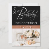 50e verjaardag Persoonlijke uitnodiging (Voorkant)