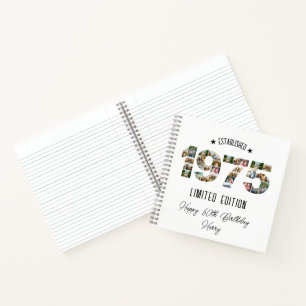 50e verjaardag Photo Collage opgericht 1975 Notitieboek