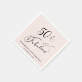 50e verjaardag Pink Servet (Hoek)