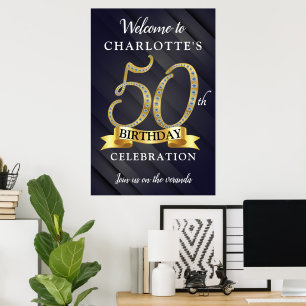 50e verjaardag poster