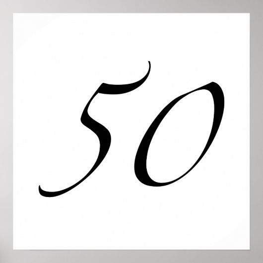 50e verjaardag poster (Voorkant)