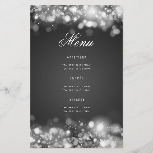 50e verjaardag Programma Glam Lights Silver Flyer (Achterkant)