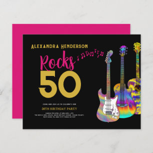50e verjaardag Rocks 50 roze