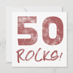 50e verjaardag Rocks Kaart