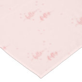 50e verjaardag roos gouden roze hallo vijftig teks tafelkleed (Gekanteld)