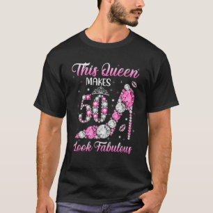 50e verjaardag S voor dames koninginnen 1972 hoge T-shirt