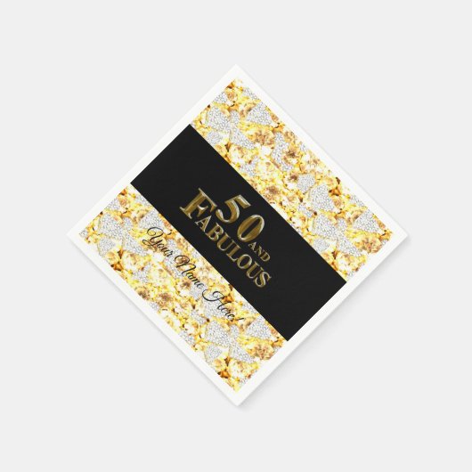 50e verjaardag servet (Hoek)