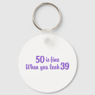 50e verjaardag sleutelhanger