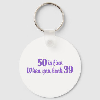 50e verjaardag sleutelhanger