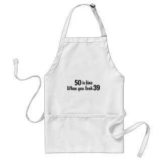 50e verjaardag standaard schort