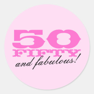 50e verjaardag stickers 50 en geweldig