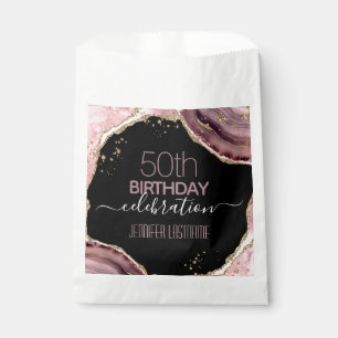 50e verjaardag Stone and Gold Favor Bags Bedankzakje