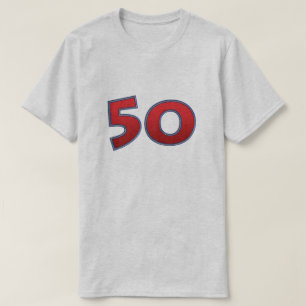 50e verjaardag t-shirt