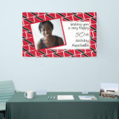 50e verjaardag TRINIDAD FLAG Custom Photo Spandoek (Beurs)