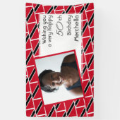 50e verjaardag TRINIDAD FLAG Custom Photo Spandoek (Verticaal)