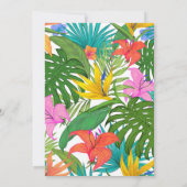 50e verjaardag tropische thema uitnodiging (Achterkant)