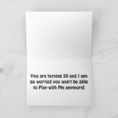 50e VERJAARDAG - U KUNT NOG STEEDS SPELEN Kaart (Binnen)