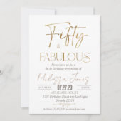 50e verjaardag Uitnodiging Brunch Uitnodiging (Voorkant)