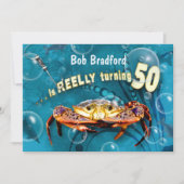 50e verjaardag uitnodiging - CRAB FEAST (Voorkant)