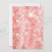 50e verjaardag uitnodiging roze glitter (Achterkant)