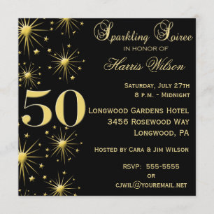 50e verjaardag Uitnodigingen