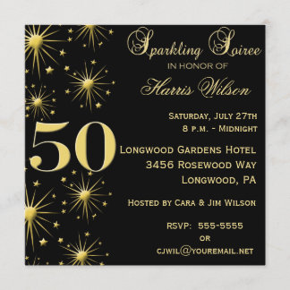 50e verjaardag Uitnodigingen