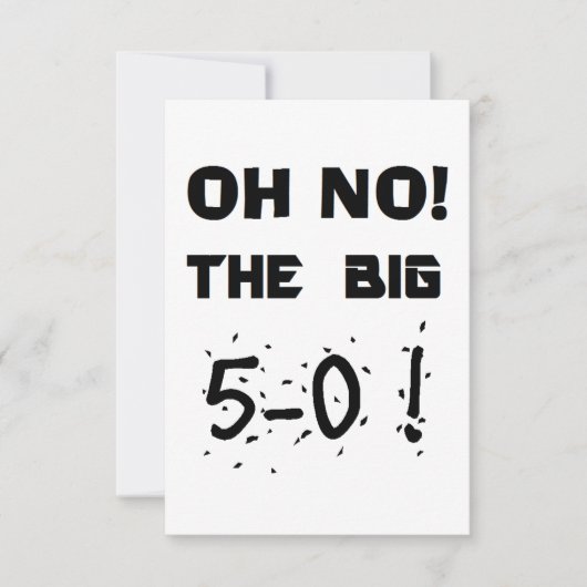 "50e verjaardag" Uitnodigingen (Voorkant)