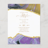 50e verjaardag Uitnodigingen Glitter Glamor (Voorkant)