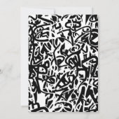 50e verjaardag uitnodigingen Mannen Party Graffiti (Achterkant)