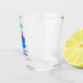 50e verjaardag van de "Favor Blue Cake" Shot Glas (Rechts)