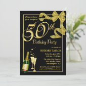 50e verjaardag van de feestdag - Uitnodigingen van (Staand voorkant)