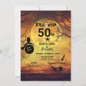 50e verjaardag van de Halloween-partij Kaart (Achterkant)