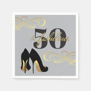 50e verjaardag van de partij 50 en verbazingwekken servet